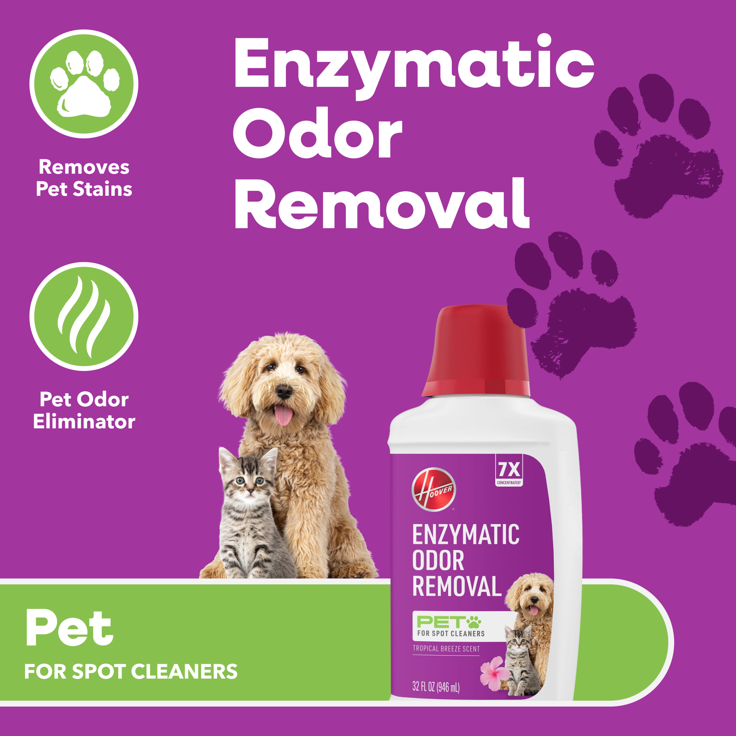 Hoover Enzymatic Pet Spot Cleaner Solution 32oz - Image 2