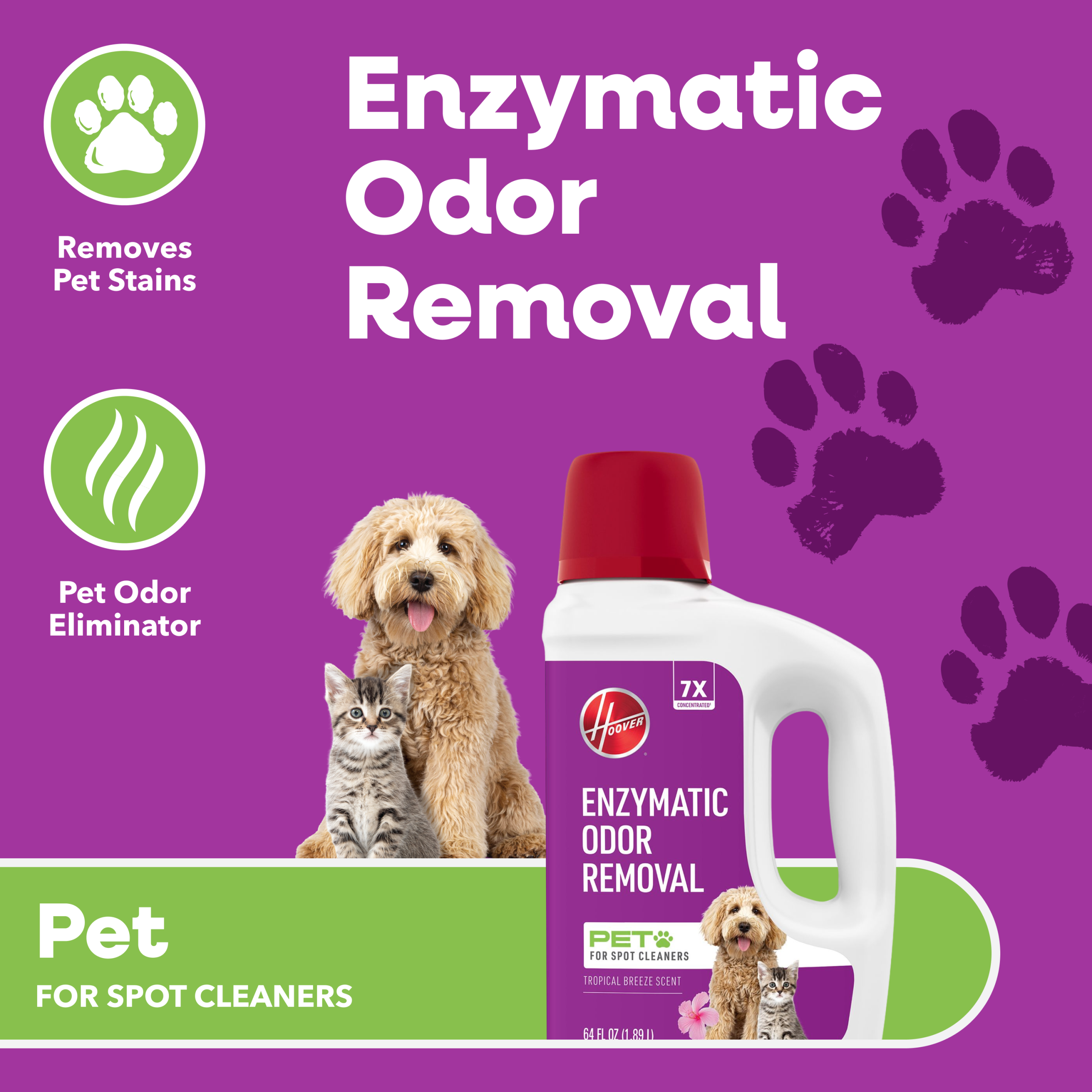 Hoover Enzymatic Pet Spot Cleaner Solution 64 oz - Image 2