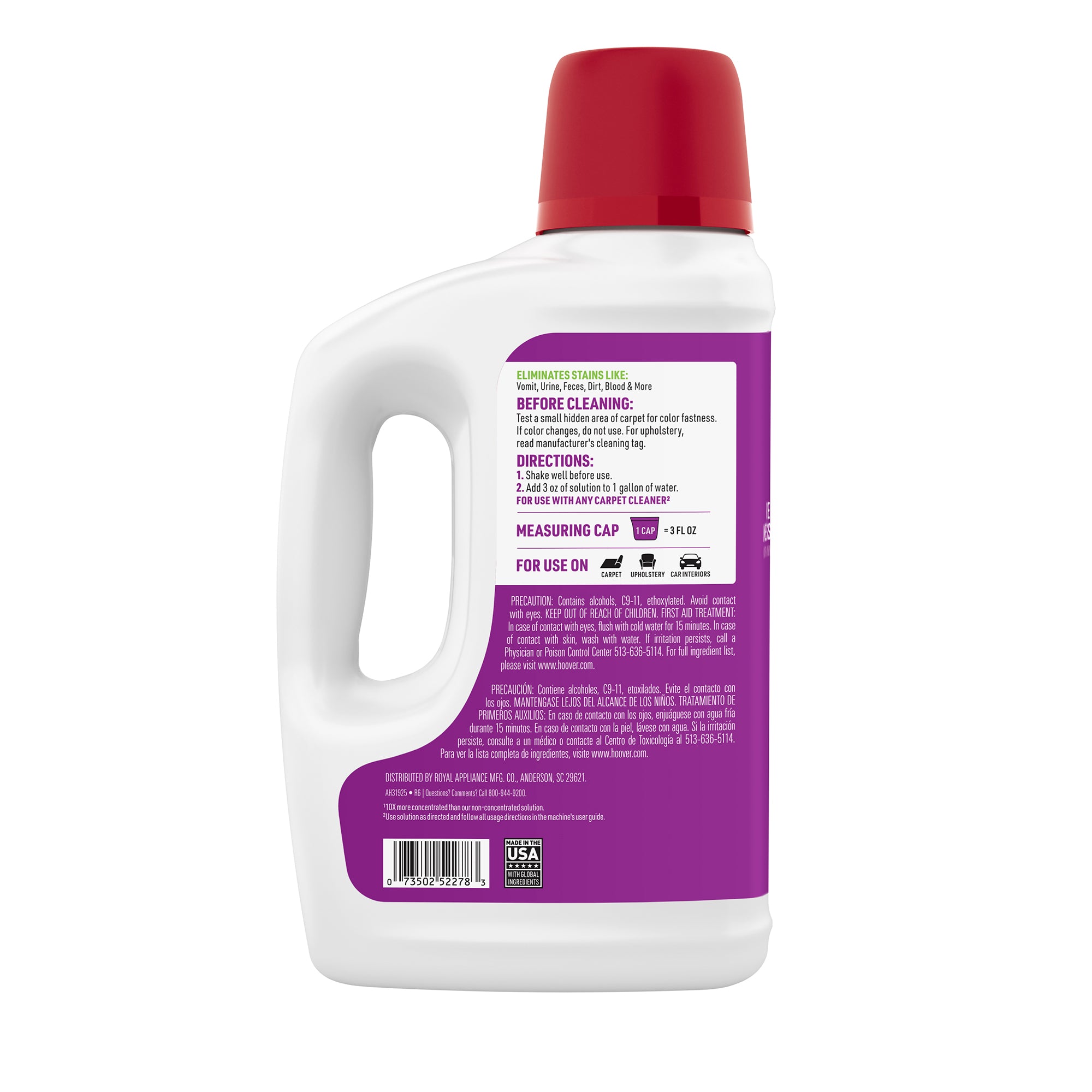 Hoover Pet Carpet Cleaner Solution 64oz - Image 4