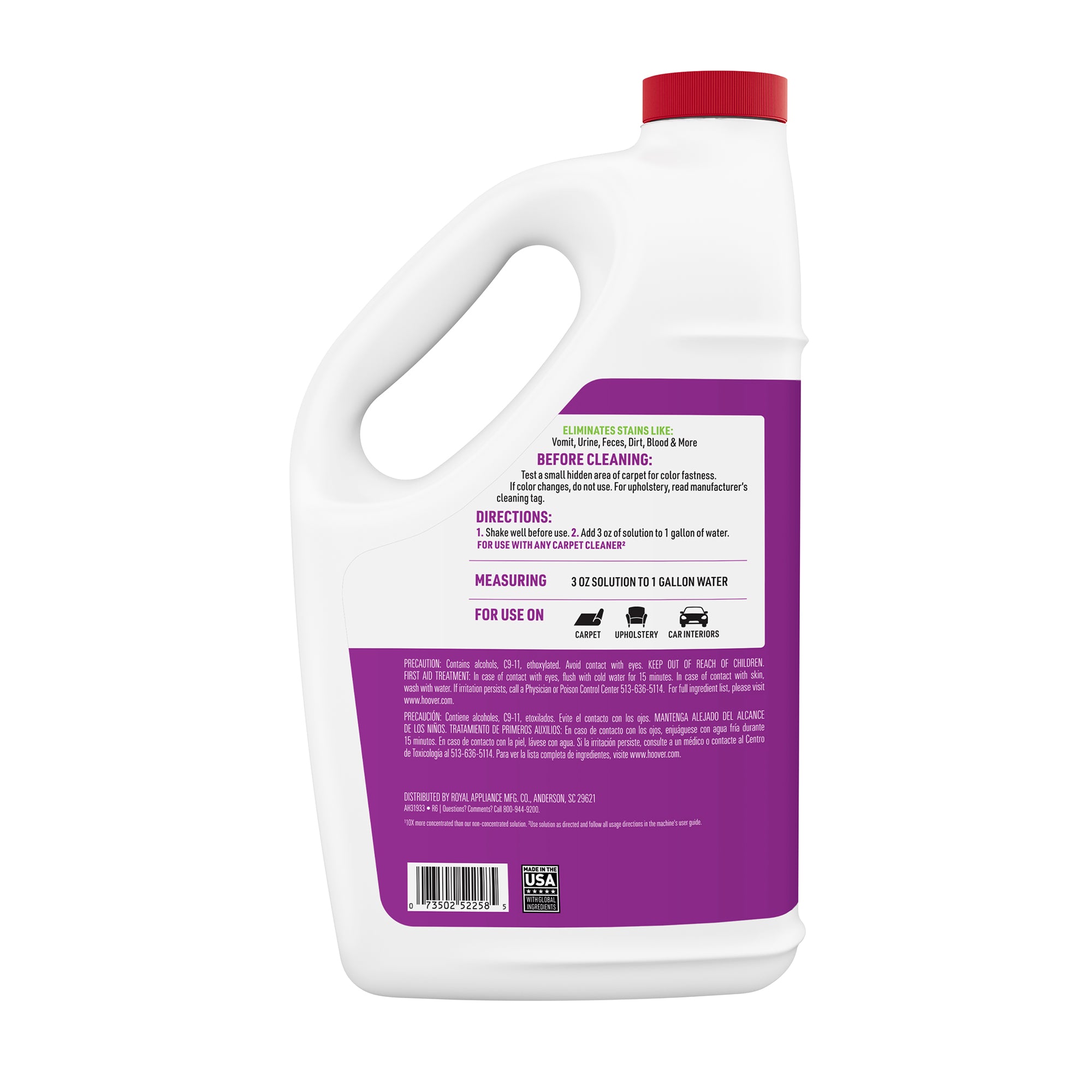 Hoover Enzymatic Pet Carpet Cleaner Solution 128oz - Image 4