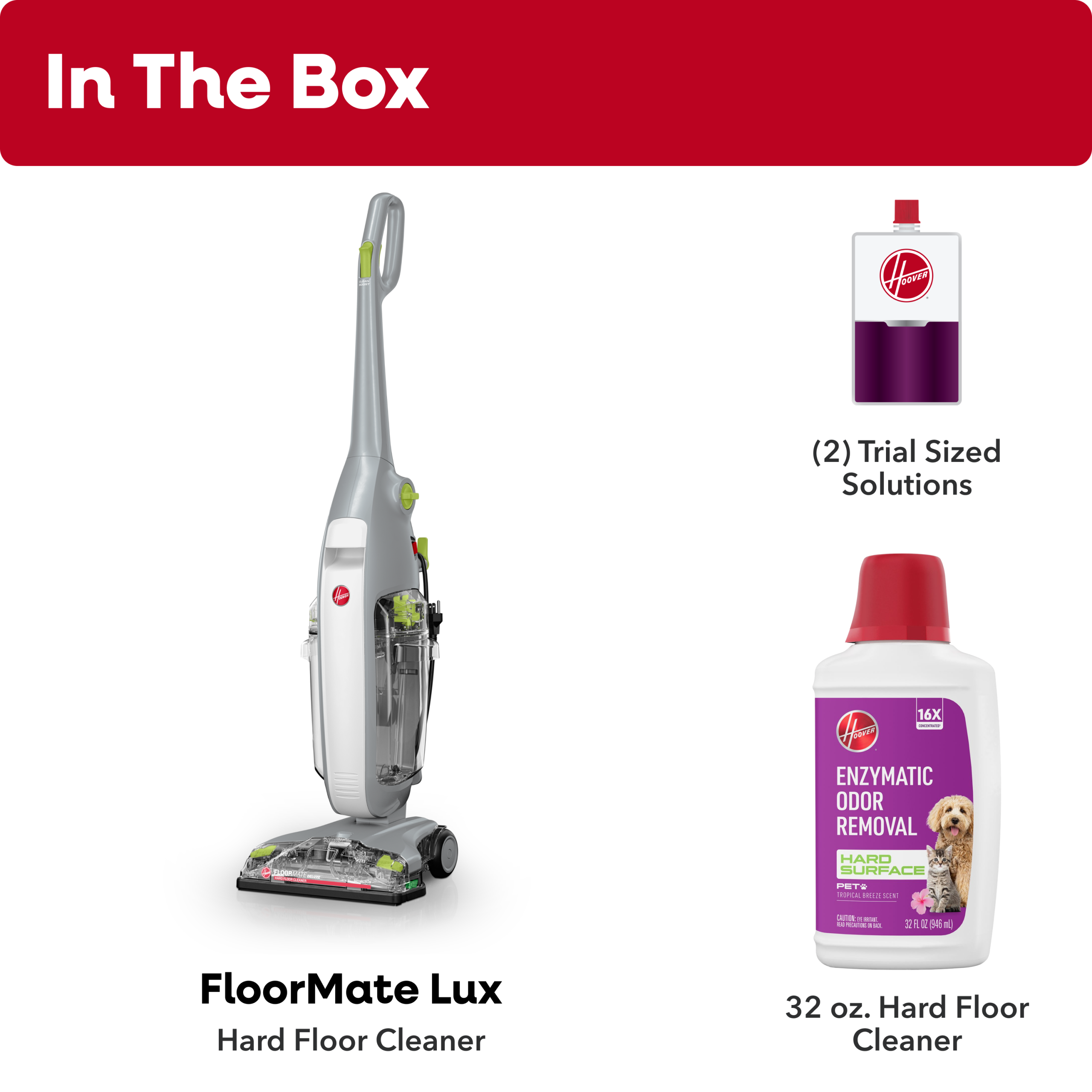 Hoover FloorMate Lux Hard Floor Cleaner & Hoover Pet Hard Floor Solution 32 oz Bundle - Image 11